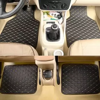 Для Skoda Superb Fabia Octavia Rapid Yeti Combi Karop Kodiaq авто накладки на ноги из искусственной кожи автомобильные коврики детали салона автомобиля коврики