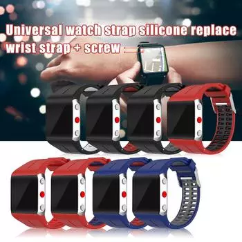 Для смарт-часов Boneng P-olar V800 GPS стальная пряжка двухцветный ремешок