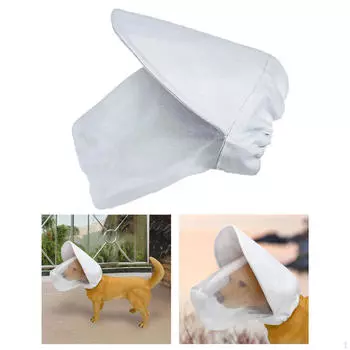 для Собак Собака Лисохвост Дышащая Сетка против Лисохвостов Шипов Палок Камней Головной Чехол Лицо White M