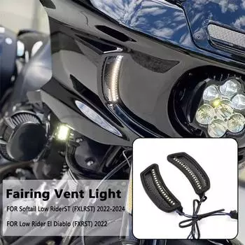 Для Softail Low Rider ST FXLRST 2024-2024 Мотоцикл Универсальный светодиодный обтекатель Декоративные фары Поворотные сигнальные огни Инструменты