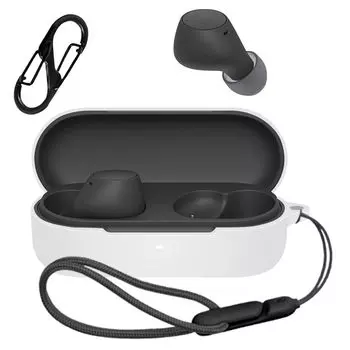 Для SONY Чехол Мягкий Силикагель Спортивный Крутой Дизайн Амортизирующий Водонепроницаемый Пылезащитный Легкий Тонкий Мягкий Чехол Оснащен Крючком Для Предотвращения белый