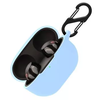 Для Sony Чехол Sony Силиконовый чехол Силиконовый чехол Защита от падений Защитный чехол WF-1000XM5 WF-1000XM5 [larfbulroc] Ультратонкий (Голубое небо) небесно-голубой