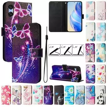 Для Sony Xperia 10 VI/Xperia 5 VI/Xperia 1 VI/Xperia 5 V/Xperia 1 кожаный чехол магнитный кошелек держатель для карт откидной чехол-книжка подставка защитные чехлы Sony Xperia 10 VI 2024