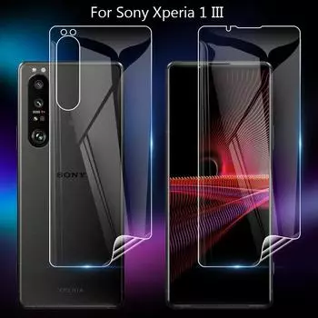 Для Sony Xperia 1 III 5 10 III 1III Pro-I Мягкая ТПУ Передняя Задняя Защитная пленка для экрана Прозрачная защитная пленка (не закаленное стекло) Xperia 1 III (Front)