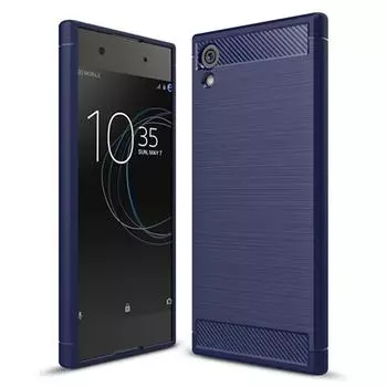 Для Sony Xperia XA1 Plus xa1+ Мягкий матовый чехол Роскошный чехол из углеродного волокна для Sony XA1plus Противоударные матовые защитные чехлы For Xperia XA1 Plus чёрный