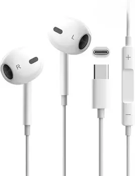 для совместимых с iPhone проводных наушников с прозрачным проводом с пультом ДУ, удобных, глубоких, маленьких и эргономичных, не совместимых со всеми моделями, включая белый