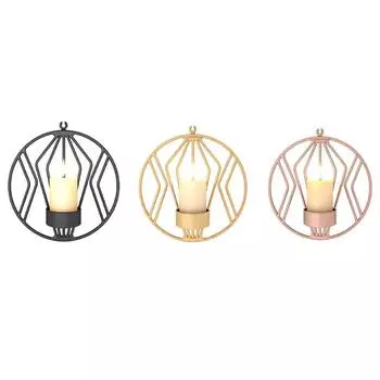 Для спальни книжный магазин подсвечник железный подсвечник Black