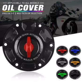 Для SPEED TRIPLE Street Triple 675 Daytona T595 675/R Tiger 800 800XC TT600 Keyless Quick Release Tank Fuel Caps Gas Cover Case чёрный