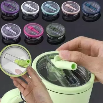 Для Stanley Spill-proof Cup Cover 40oz Сменная крышка для чашки, защищающая окружающую среду, креативная спиральная крышка с трубочкой, аксессуары для чашки