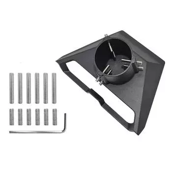 Для Starlink Gen 3 трубный адаптер для крепления на столбе, монтаж на крыше, соединители для труб, монтажная пластина, крепление на крыше для стандартной антенны Starlink чёрный