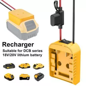 Для Starlink Mini Charger для Dewalt 18V/20V Batteries Plugging And Play DC Power Cable Compatible for Starlink Mini Dish Antenna Essential жёлтый
