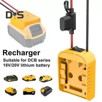 Для Starlink Mini Charger для Dewalt 18V/20V Batteries Plugging And Play DC Power Cable Compatible for Starlink Mini Dish Antenna жёлтый