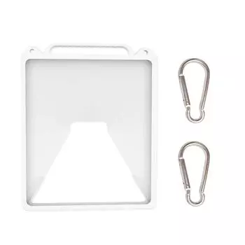 Для StarLink Mini силиконовый защитный чехол с карабином для использования на открытом воздухе(белый)