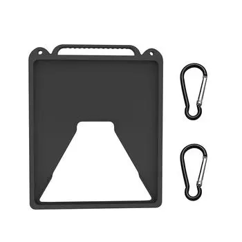 Для StarLink Mini силиконовый защитный чехол с карабином для использования на открытом воздухе(черный)