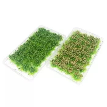 Для строительства модели песочного стола Трава Кустарник Скопление травы Jungle Green 28Pcs