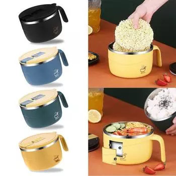 Для студентов, офисных работников, герметичные контейнеры для пищевых продуктов, миска для лапши быстрого приготовления, коробка для бенто, ланч-бокс чёрный