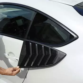 Для Subaru BRZ для Toyota 86 2022 ABS углеродное волокно/черные жалюзи на заднее окно, спойлер, накладка на панель, наклейки, авто чёрный