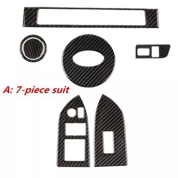 Для Subaru BRZ Toyota 86 Интерьер автомобиля Карбоновая наклейка на руль Панель управления окнами Устройство зажигания Стайлинг автомобиля