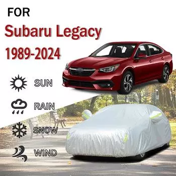 Для Subaru Legacy 1989-2024 наружная защита полная 190T автомобильные чехлы снегозащитный козырек пылезащитный чехол внешние аксессуары для автомобиля 5.3x2.0x1.5M серый