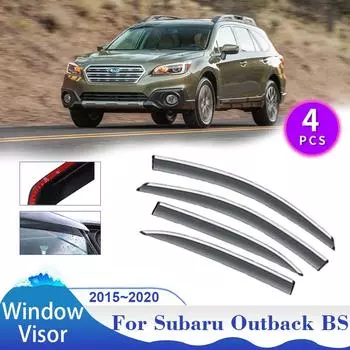 Для Subaru Outback BS Legacy 2015~2020 2016 оконный козырек автомобильный дефлектор дымоотражатели боковые солнцезащитные козырьки наружные аксессуары прозрачный