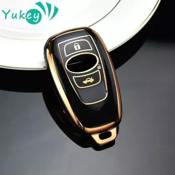 Для Subaru WRX XV Crosstrek Legacy BRZ Forester Impreza STi Outback 2015 - 2019 автомобильный смарт-ключ чехол сумка держатель брелок чёрный