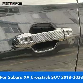 Для Subaru XV Crosstrek SUV 2018-2022 2023 хромированная боковая ручка двери, крышка чаши, накладка, защитная наклейка, аксессуары для автомобиля Door Handle Cap A