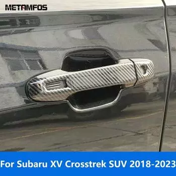 Для Subaru XV Crosstrek SUV 2018-2022 2023 хромированная боковая ручка двери, крышка чаши, накладка, защитная наклейка, аксессуары для стайлинга автомобилей Door Handle Cap A