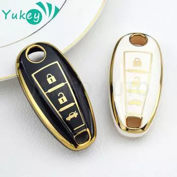 Для Suzuki Baleno Ertiga Ciaz Ignis Kizashi Swift SX4 S-cross Vitars ТПУ чехол для дистанционного ключа автомобиля в виде ракушки брелок сумка аксессуары чёрный