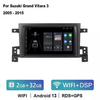 Для Suzuki Grand Vitara 3 2005-2015 Автомобильный Радио Мультимедийный Видеоплеер Навигация GPS Android Нет 2din 2 din DVD 1+32CP