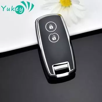 Для Suzuki Grand Vitara Swift SX4 S-Cross XL-7 Kuyucha Sch4 для Suzuki Swift 2007-2010 TPU чехол для ключа держатель ключа чёрный