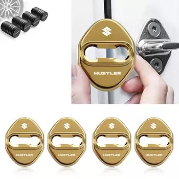 Для Suzuki Hustler аксессуары крышка дверного замка Hustler эксклюзивный дизайн автомобиля Hustler новый MR52S изготовленный на заказ внешний дверной замок из высококачественного материала золотой