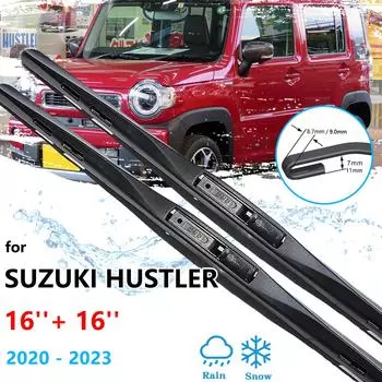 Для Suzuki Hustler MR52S MR92S MK2 2022 2023 авто передние щетки стеклоочистителя бескостные бескаркасные резиновые щетки автомобиля Style A