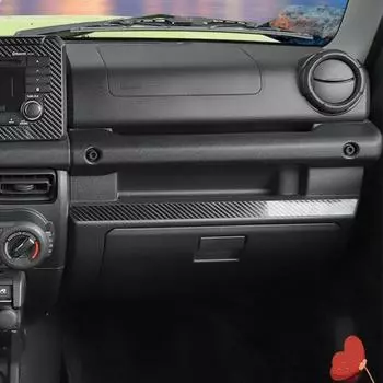 Для Suzuki Jimny 2019-2024 Аксессуары Центральный пульт управления Дисплей приборной панели Украшение Мягкое углеродное волокно Модификация интерьера