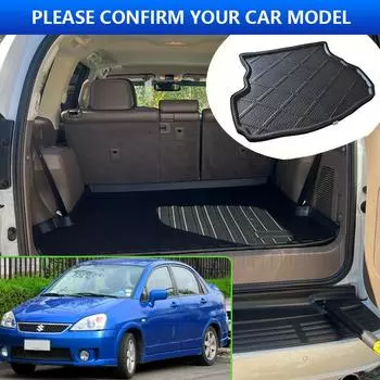 Для Suzuki Liana 2007 Aerio Baleno Sedan Htach 2005 2006 часть багажника коврик устойчив к высоким температурам ковровые принадлежности для хранения 1x