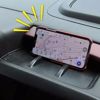 Для Suzuki Spacia 2024 RHD модифицированная передняя основная приборная панель водителя специальный держатель мобильного телефона противоскользящая защитная накладка чёрный