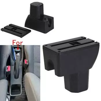 Для Suzuki Splash Armrest box Для Suzuki Splash Car Armrest Arm Curved Surface leather Простая установка Ящик для хранения Interior