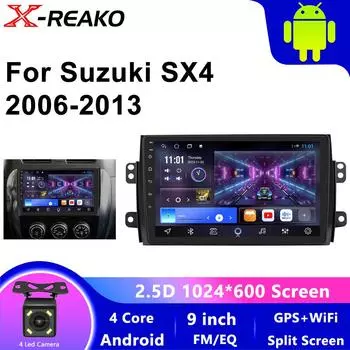 Для Suzuki SX4 1 2006 - 2014 Для Fiat Sedici 189 2006 - 2013 GPS Автомобильный Радио Навигатор Мультимедиа Видео Плеер Стерео Android13 4 core 1GB+32GB carplay