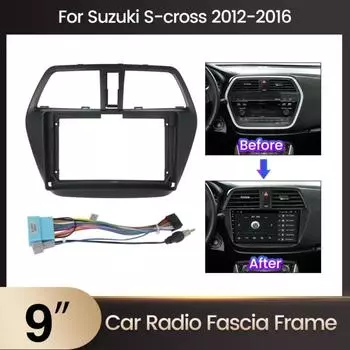 Для Suzuki Sx4 Cross 2014-2016 автомобильная стереосистема защитная рамка для экрана GPS-навигатора защитная панель шнур шнур питания адаптер кабеля 1 pcs