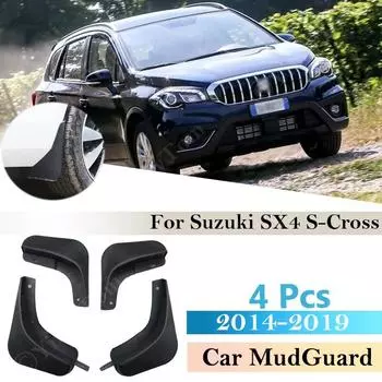 Для Suzuki SX4 S-Cross 2014 ~ брызговики на крыло, брызговики, аксессуары для брызговиков, передние и задние брызговики Auto Styline 4 Pcs