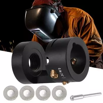 Для сварки TIG, заточной станок для электродов, вольфрамовый заточной станок, многоугловые офсетные сварочные инструменты с головкой для заточки с 4 отрезными пазами чёрный