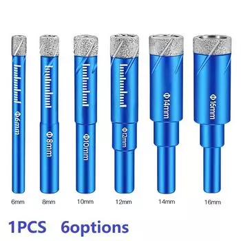 Для сверлильного патрона сверло 1 шт бетон стекло гранит 6mm