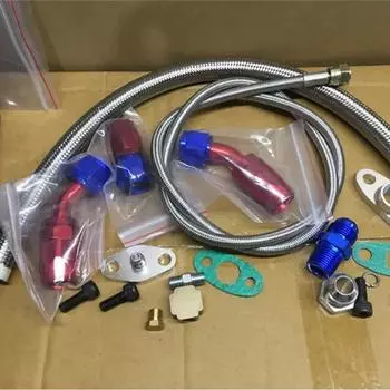 Для T3 T4 T3/T4 T70 T66 To4E Turbo Линия подачи масла Линия возврата масла Комплект линии слива масла