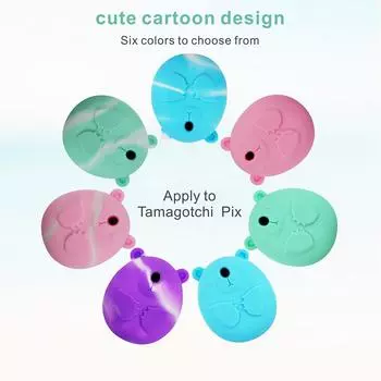 Для Tamagotchi Pix силиконовый защитный чехол с шнурком для электронного питомца чехол для Tamagotchi Pix чехол с изображением мультяшного кота