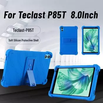 Для Teclast P85T 8,0-дюймовый чехол для планшета, противоударный чехол Teclast Android 13, детский мягкий силиконовый чехол-подставка для планшета, защитный чехол Teclast P85T красный