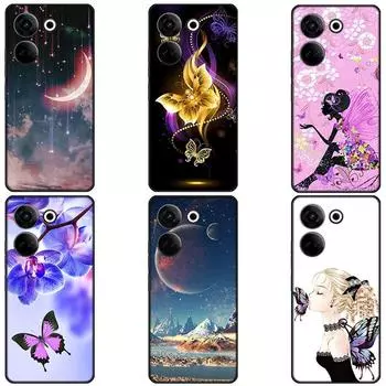 Для Tecno Camon 20 Pro 4G чехол из мягкого ТПУ Tecno Camon 20 Pro 5G силиконовый чехол с рисунком на заднюю панель телефона Tecno Camon 20 Pro 4G