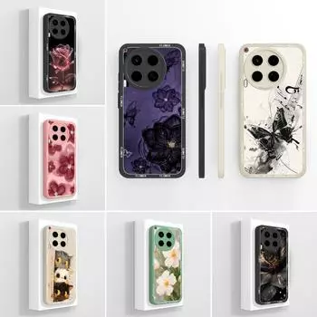 Для Tecno Camon 30 30S 20 Pro Camon20 Premier чехлы красочные красивые цветы жидкий силикон мягкий анти-падение линза защитные телефонные сумки для Tecno чехлы Tecno Camon 30 4G