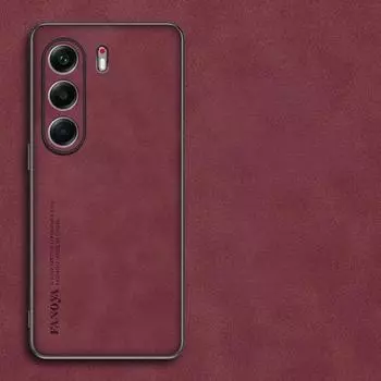 Для Tecno Camon 40 Pro 5G чехол роскошный кожаный матовый жесткий задний чехол для Tecno Camon40 Premier 40pro защитный чехол для камеры Tecno Camon 40 Pro 5G винный