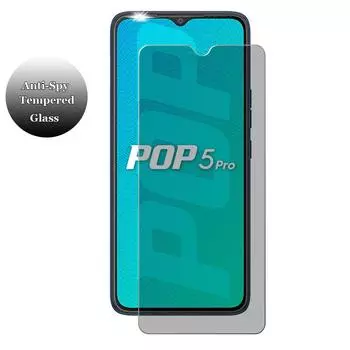 Для Tecno Pop 7 6 5X 5 Pro LTE Anti Spy Anti Peeping Защита конфиденциальности Закаленное стекло Защитная пленка для экрана