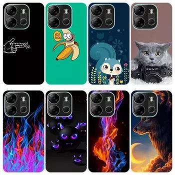 Для Tecno Pop 7 Pop7 чехол Мягкая силиконовая задняя крышка модный чехол для телефона с героями мультфильмов For Tecno Pop 7