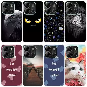 Для Tecno Pop 7 Pop7 Чехол Мягкая силиконовая задняя крышка Чехол для телефона с рисунком из мультфильма Инновационный чехол For Tecno Pop 7